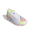 adidas buty piłkarskie Predator Edge.3 Laceless FG (bez sznurówek, do twardych nawierzchni, naturalna trawa) białe dziecięce